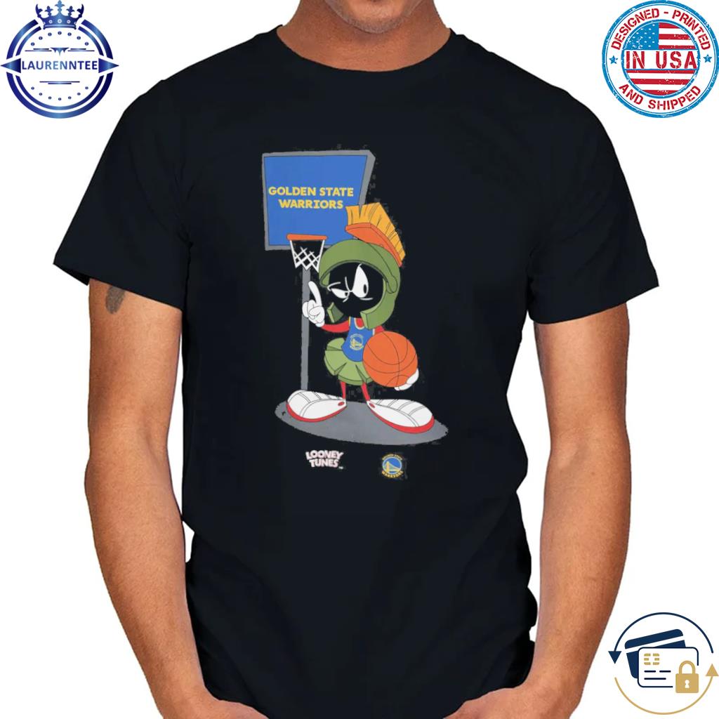 Golden State Warriors Looney Tunes Marvin the Martian Graphic T-Shirt - Mens