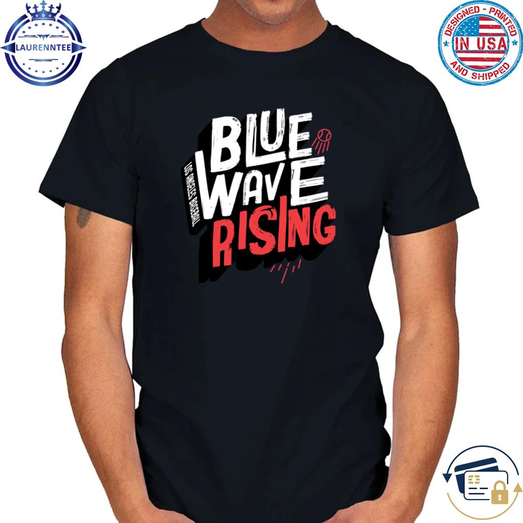 Los Angeles Dodgers blue wave rising logo shirt, hoodie, sweater, long  sleeve and tank top