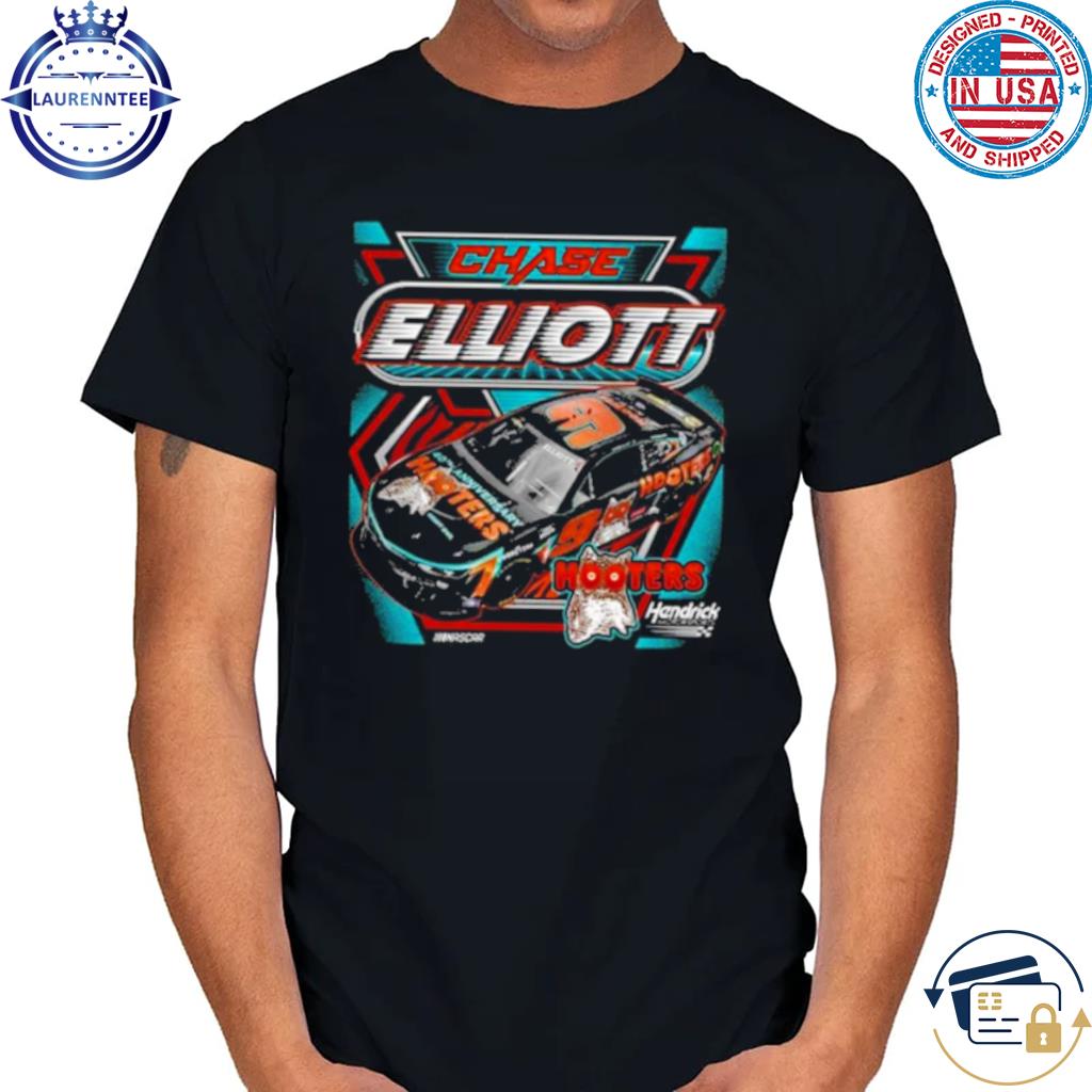 Hendrick Motorsports Team Collection Chase Elliott #9 2023 Hooters Sublimated Accelerator Total Print T-Shirt - Small