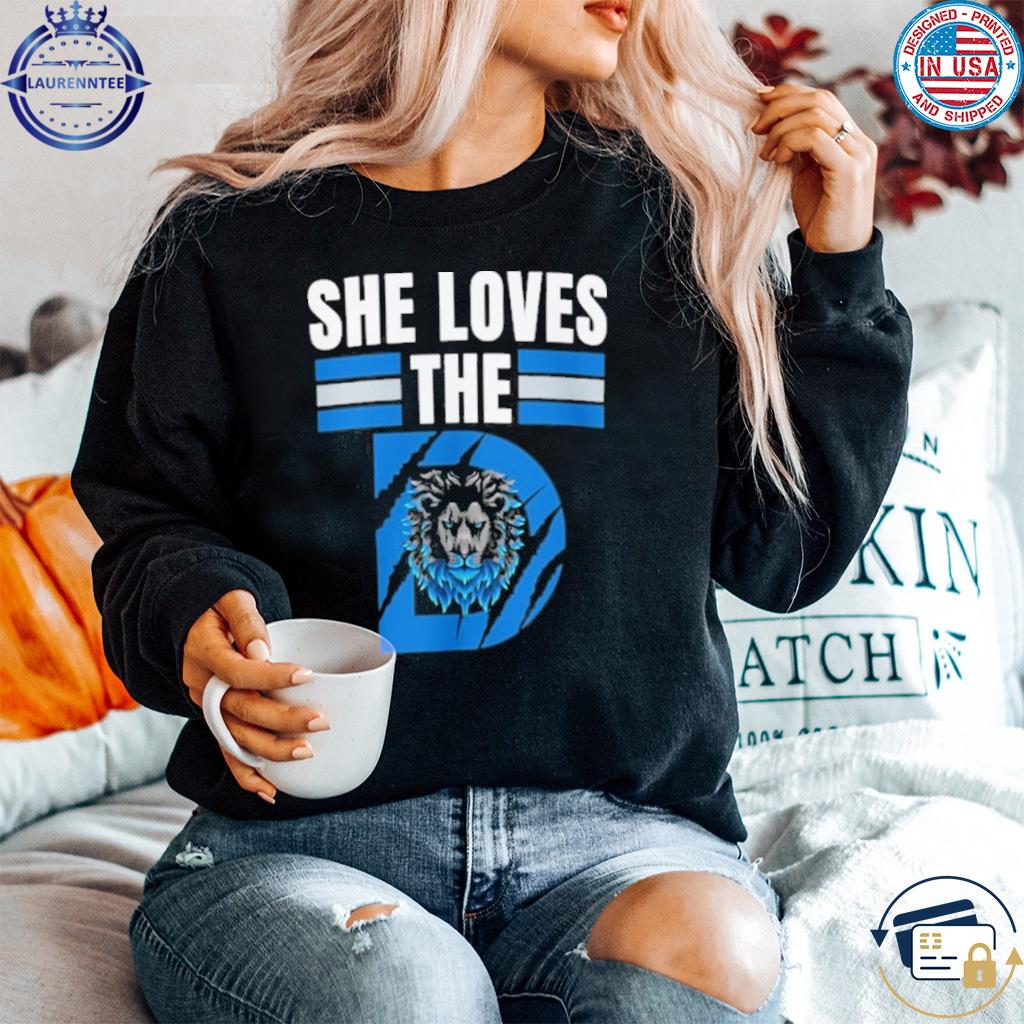 Blue Detroit Lions logo funny 2023 T-shirt, hoodie, sweater, long