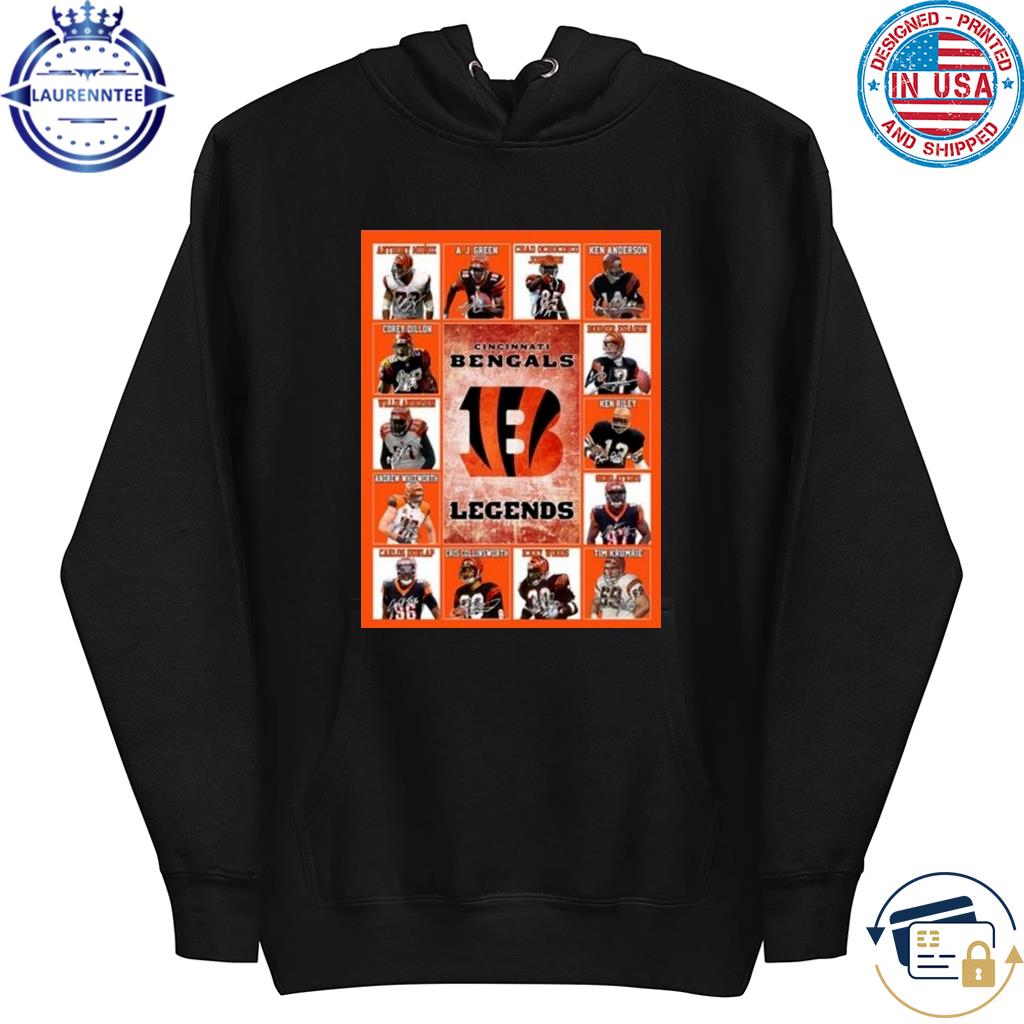 Official CincinnatI bengals legends shirt, hoodie, sweater, long