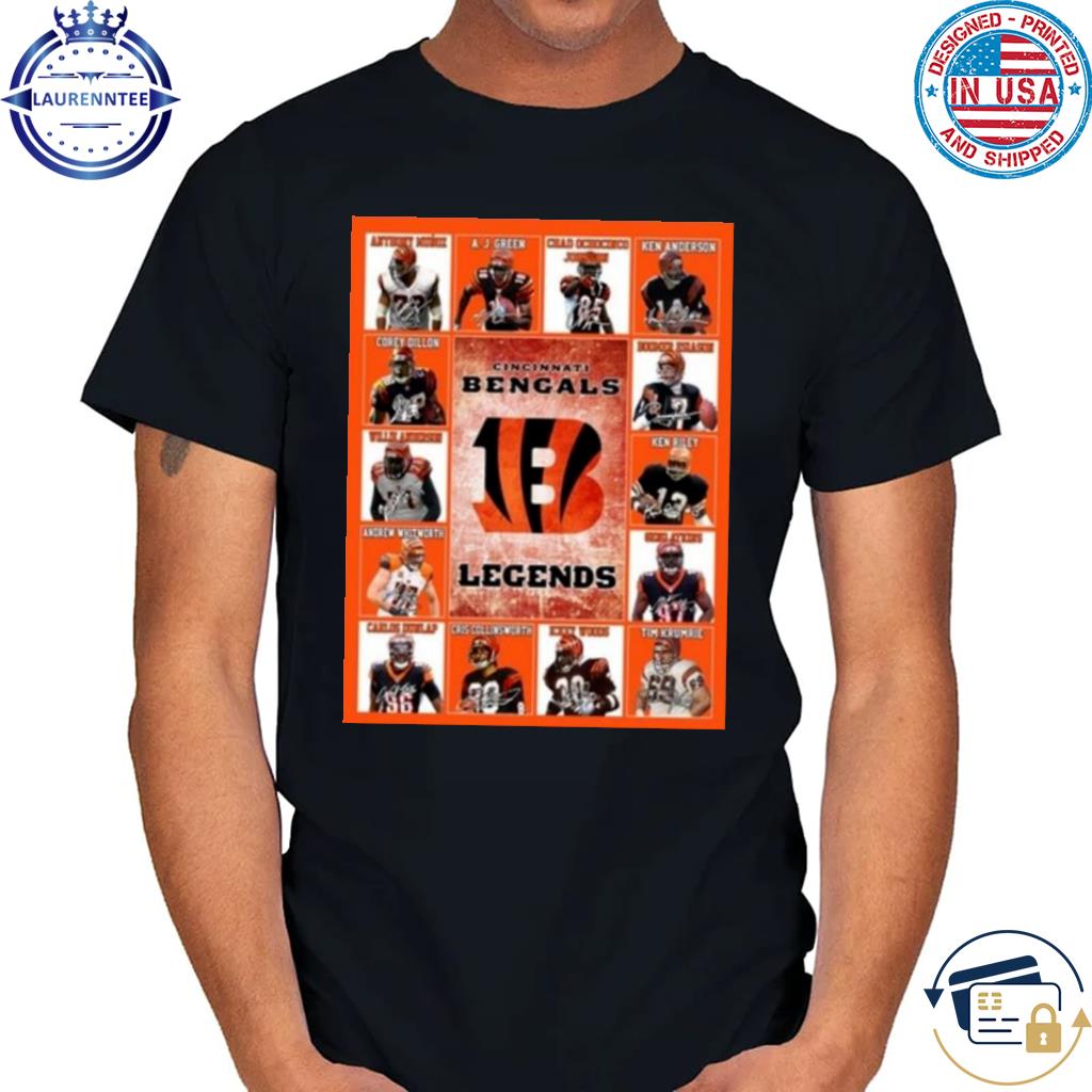 Premium Cincinnati bengals legends signatures 2023 shirt, hoodie, sweater,  long sleeve and tank top