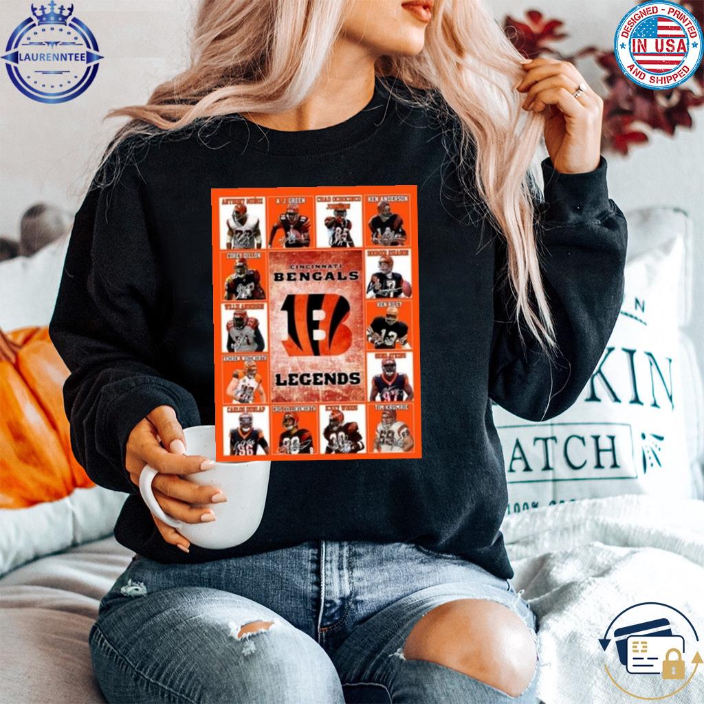 Premium Cincinnati bengals legends signatures 2023 shirt, hoodie, sweater,  long sleeve and tank top