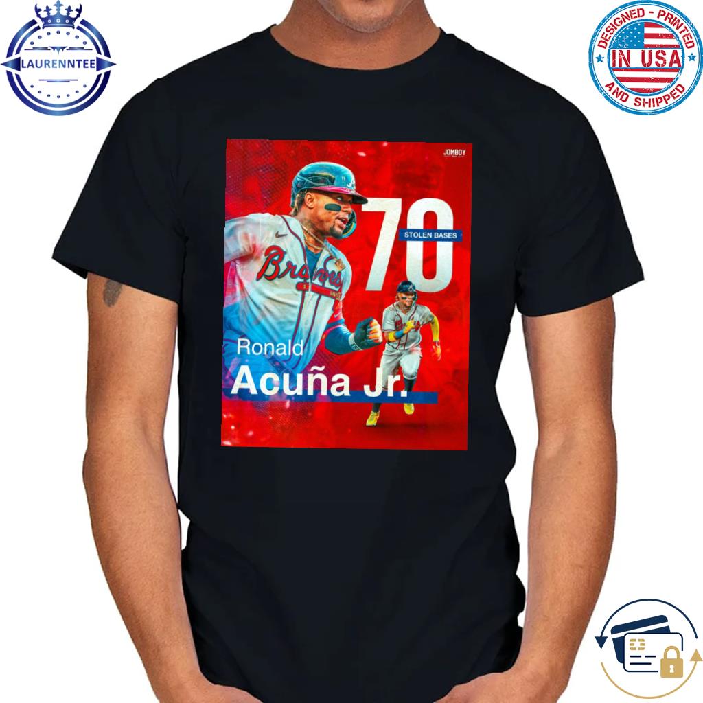 Ronald Acuna Jr Atlanta Braves 40-70 Club home runs signature baseball shirt,  hoodie, sweater, long sleeve and tank top