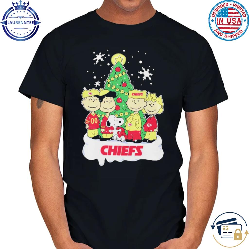 Snoopy The Peanuts Kansas City Chiefs Christmas T-Shirt - Shirt