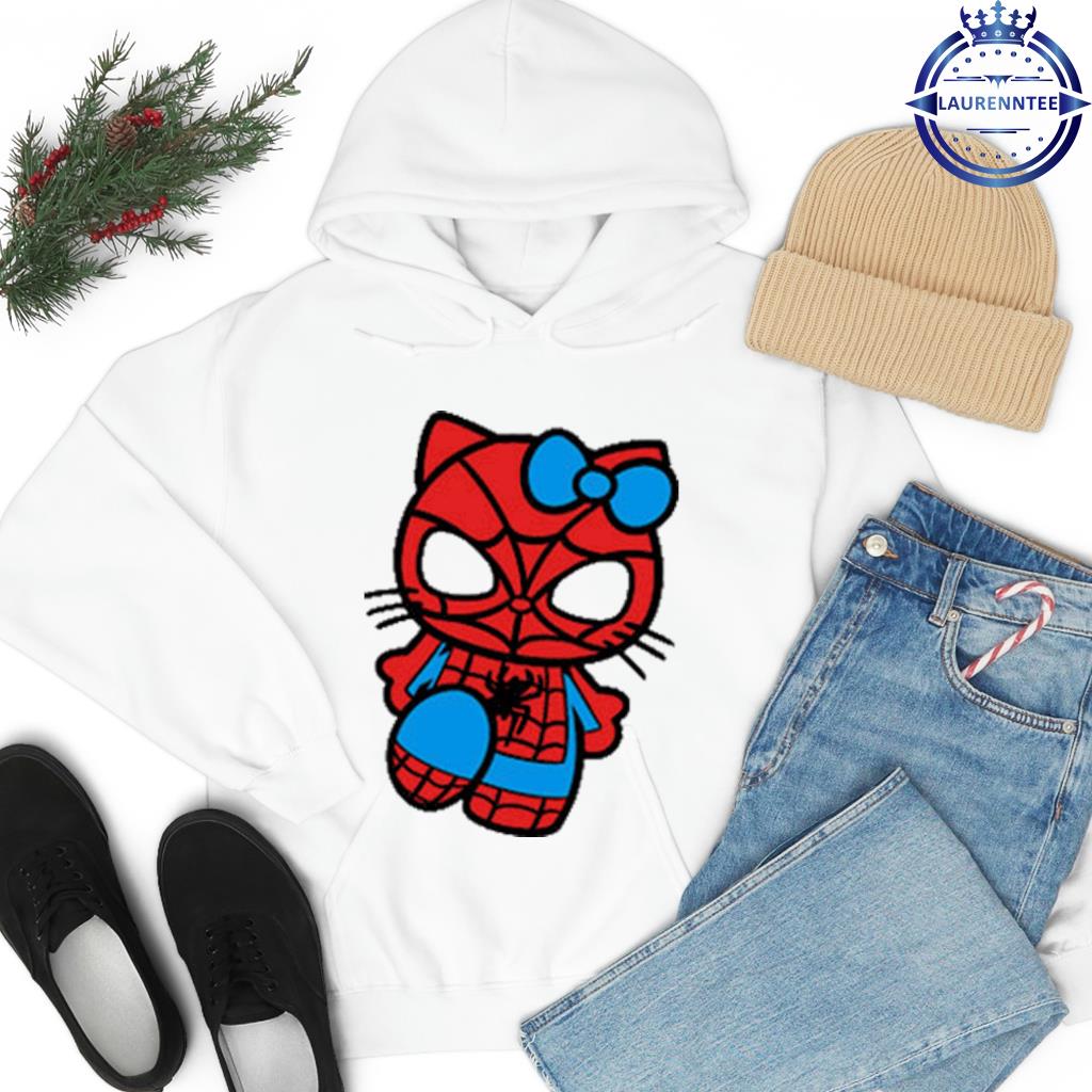 Spider-man Hello Kitty Sweatshirt Spiderman Sweatshirt, Spiderman