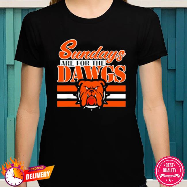 : Sundays are for The Dawgs Cleveland Football Mens Shirt (Brown,  L) : Clothing, Shoes & Jewelry