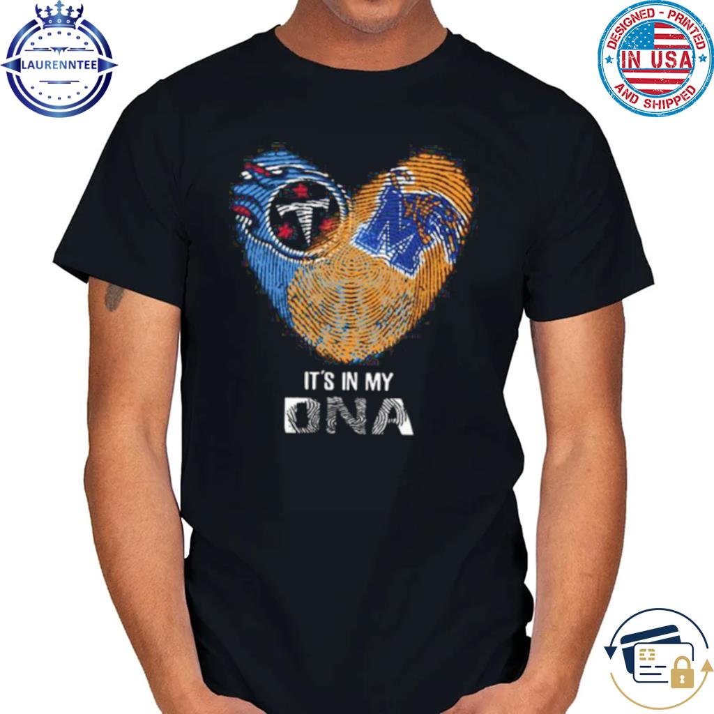 Tennessee titans vs memphis tigers heart it's in my dna 2023 shirt, hoodie,  sweater, long sleeve and tank top