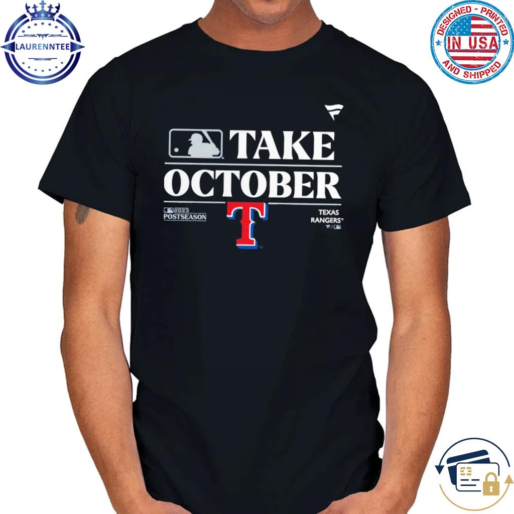 Official Logo Texas Rangers Take October Playoffs Postseason 2023