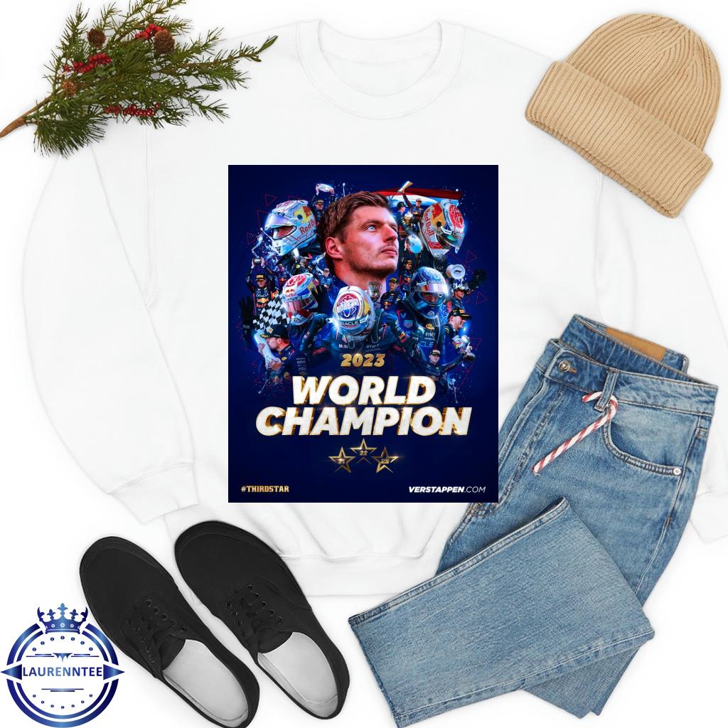 Celebrating the Third Star 2023 Formula 1 World Champion Max Verstappen T- Shirt - Roostershirt