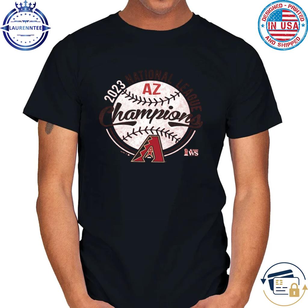Arizona Diamondbacks Majestic Threads 2023 National League Champions Logo t-shirt