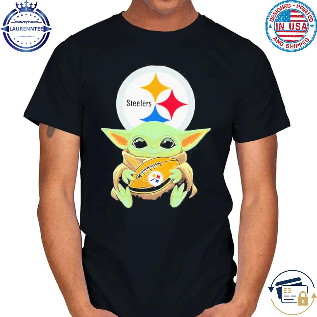 Baby Yoda Hug Pittsburgh Steelers Great shirt