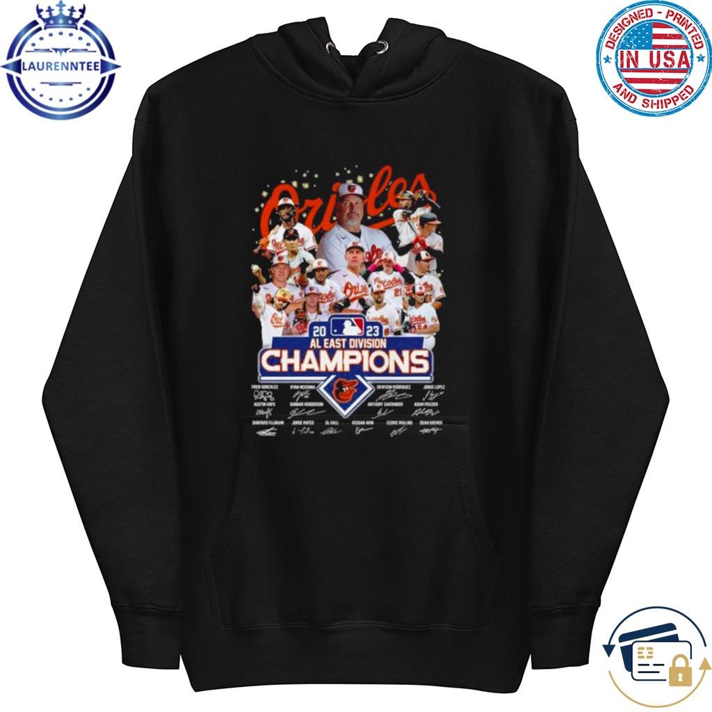 Team Baltimore Orioles Champions AL East Division 2023 Signatures T-Shirt -  Binteez