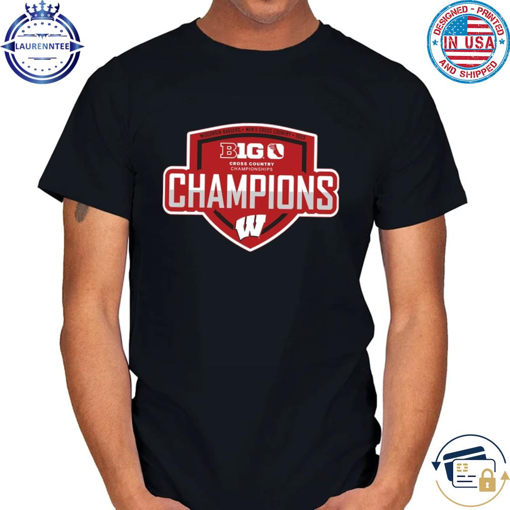 Cross country champions Wisconsin badgers blue 84 2023 big ten men's cross country shirt
