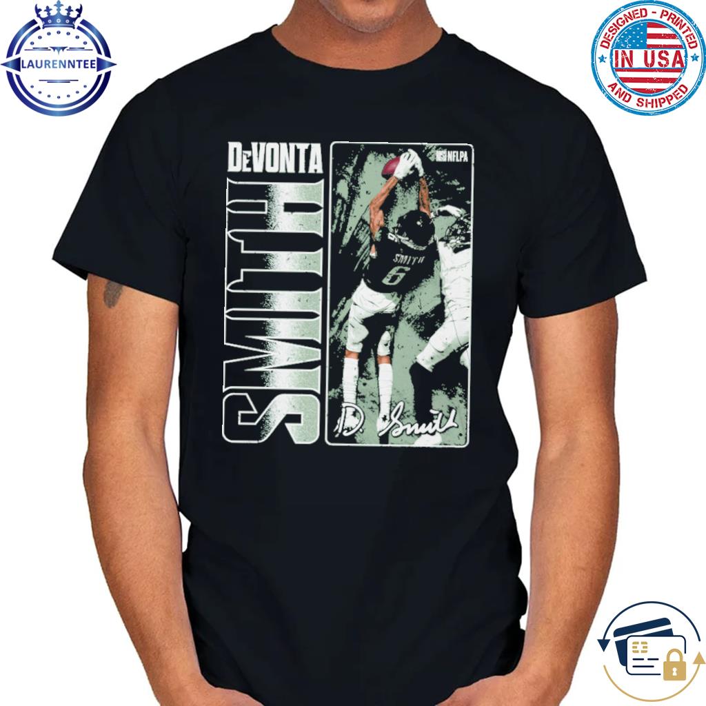 Philadelphia football DeVonta Smith cartoon signature shirt, hoodie,  sweater, long sleeve and tank top