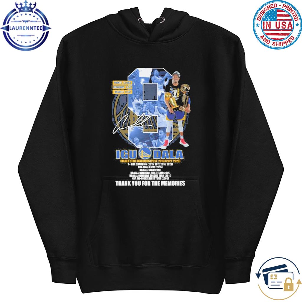 Iguodala Golden State Warriors 2013 – 2019, 2021 – 2023 Thank You For The  Memories T-Shirt, hoodie, sweater, long sleeve and tank top