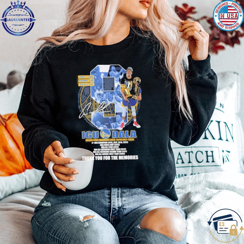 Iguodala Golden State Warriors 2013 – 2019, 2021 – 2023 Thank You For The  Memories T-Shirt, hoodie, sweater and long sleeve