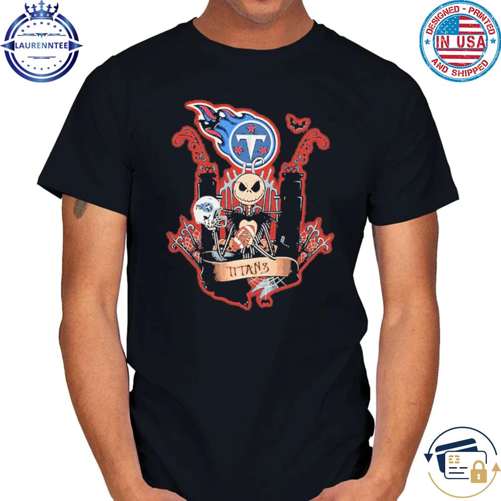 Jack skellington halloween tennessee titans 2023 shirt - Teeclover