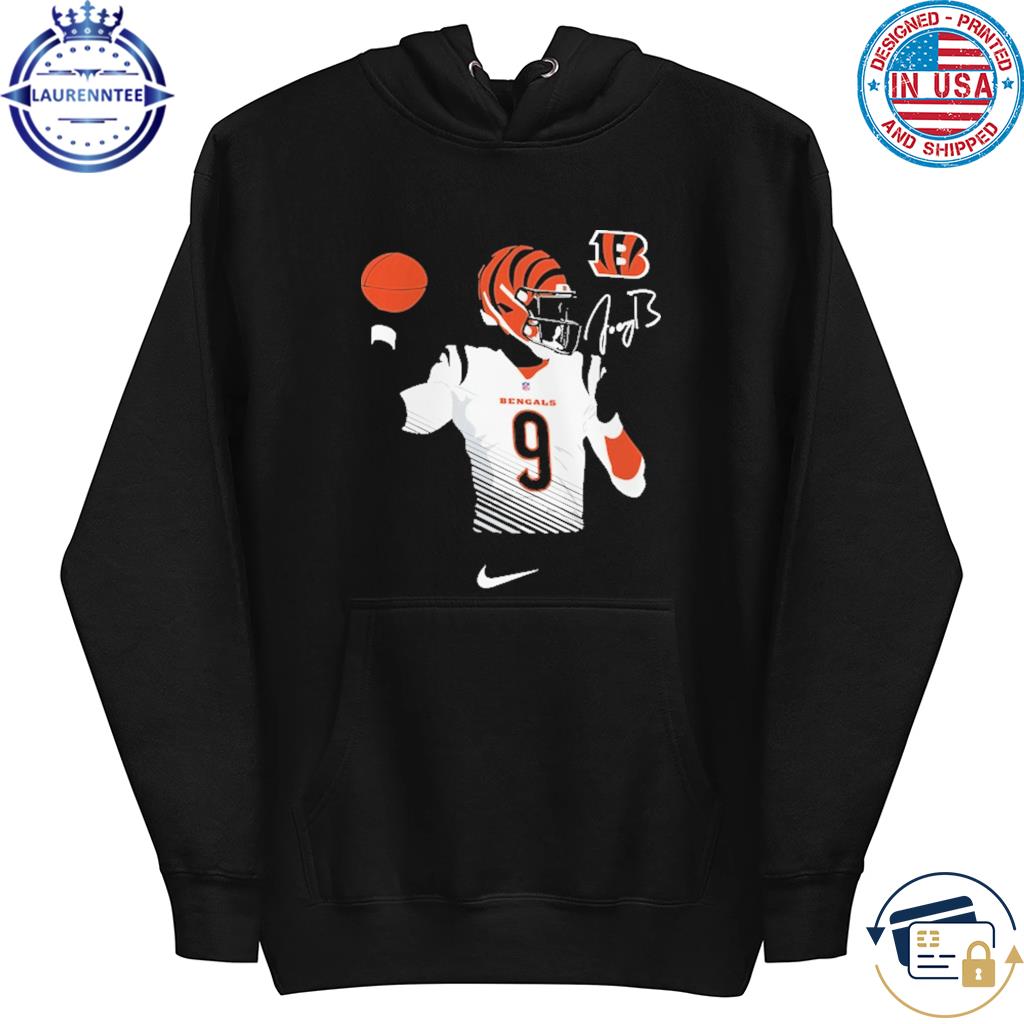 Cincinnati Bengals Home Name & Number T-Shirt - Joe Burrow - Mens