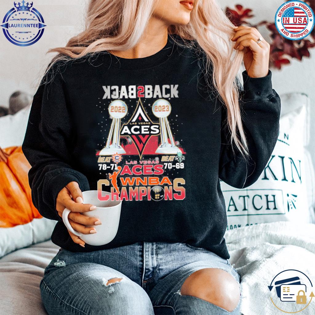 Las Vegas Aces back 2 back WNBA champions shirt, hoodie, sweater, long  sleeve and tank top