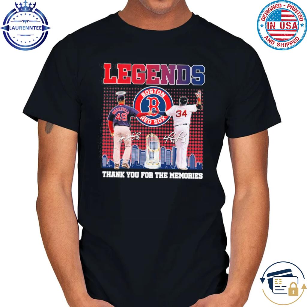 Legends boston red sox thank you for the memories shirt, hoodie, sweater,  long sleeve and tank top