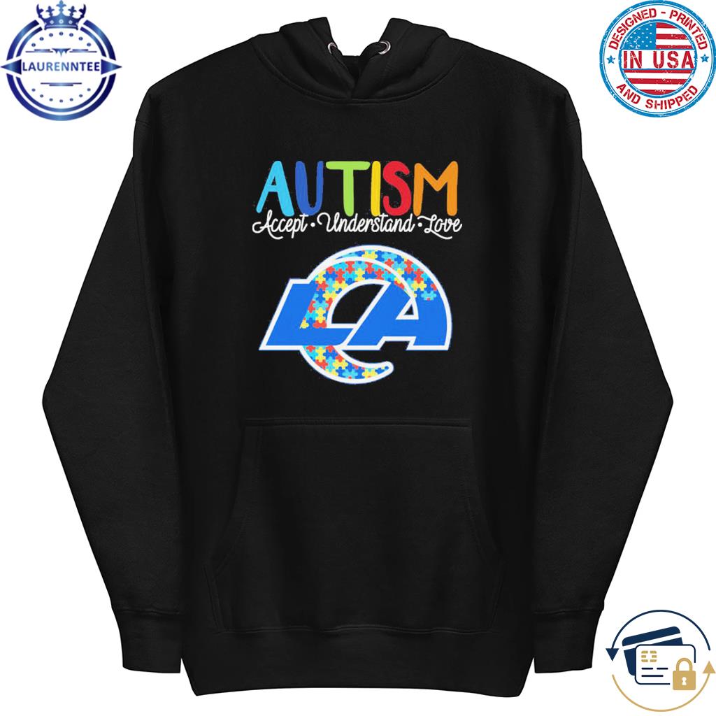 Los Angeles Rams Nfl Autism Awareness Accept Understand Love Shirt