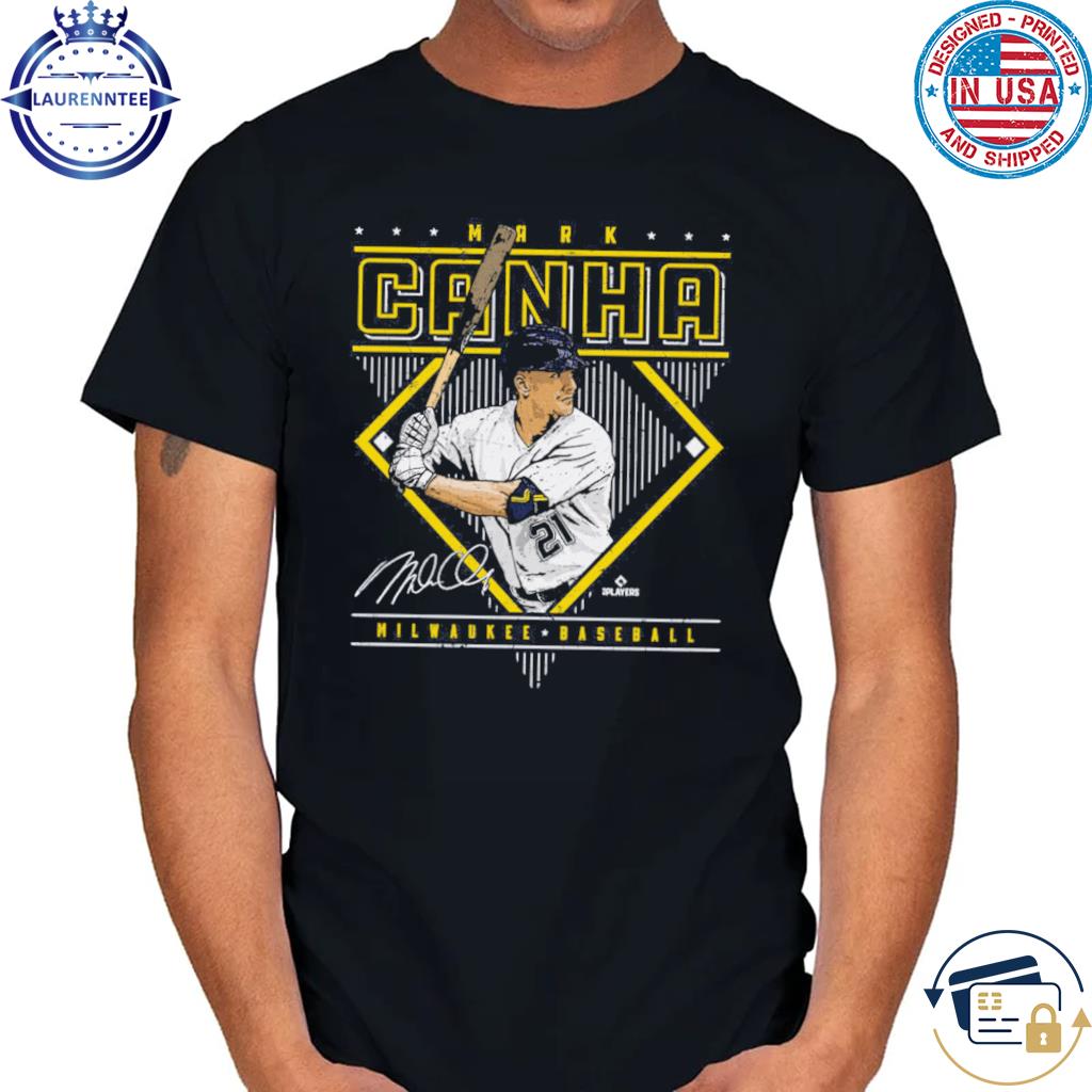 Mark Canha Milwaukee diamond name baseball signature shirt, hoodie, sweater  and long sleeve