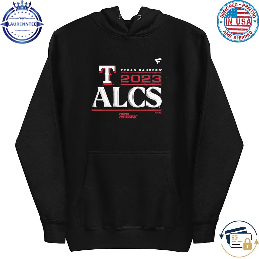Texas Rangers Fanatics Branded Black 2023 Alcs Locker Room Shirt, hoodie,  sweater and long sleeve