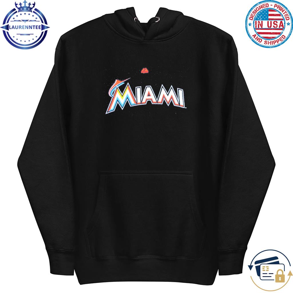 Miami Marlins Black White MLB Baseball Florida Shirt, hoodie, sweater, long  sleeve and tank top