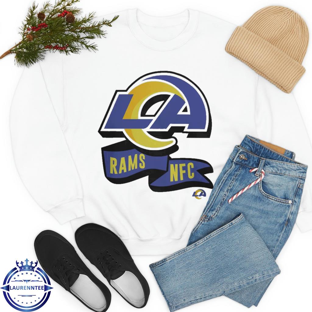 New Era Cream Los Angeles Rams Chrome Sideline T-Shirt