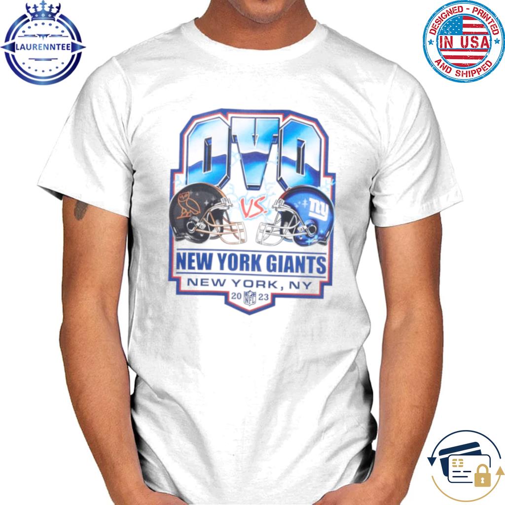 OVO White New York Giants Helmet Logo Shirt, hoodie, sweater, long sleeve  and tank top