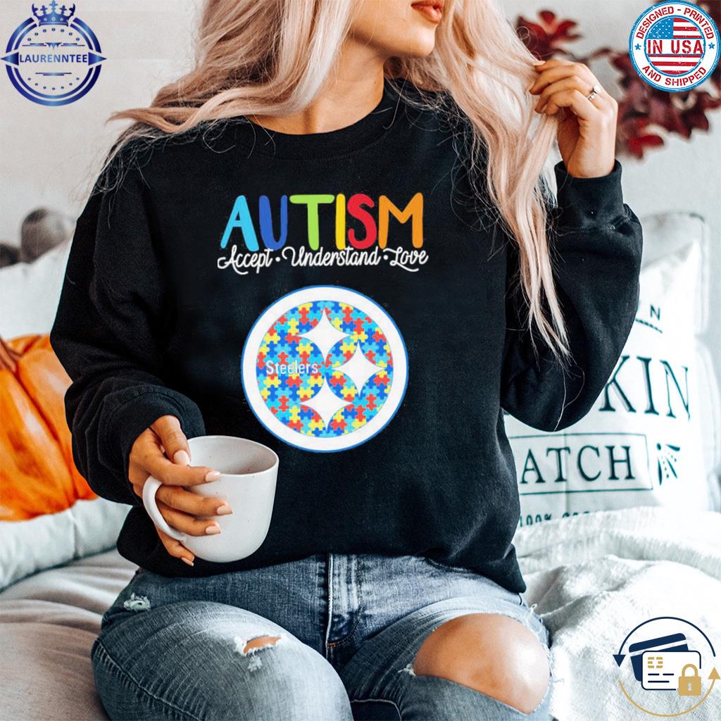 Pittsburgh Steelers Logo Football Autism Awareness T-Shirt - T-shirts Low  Price