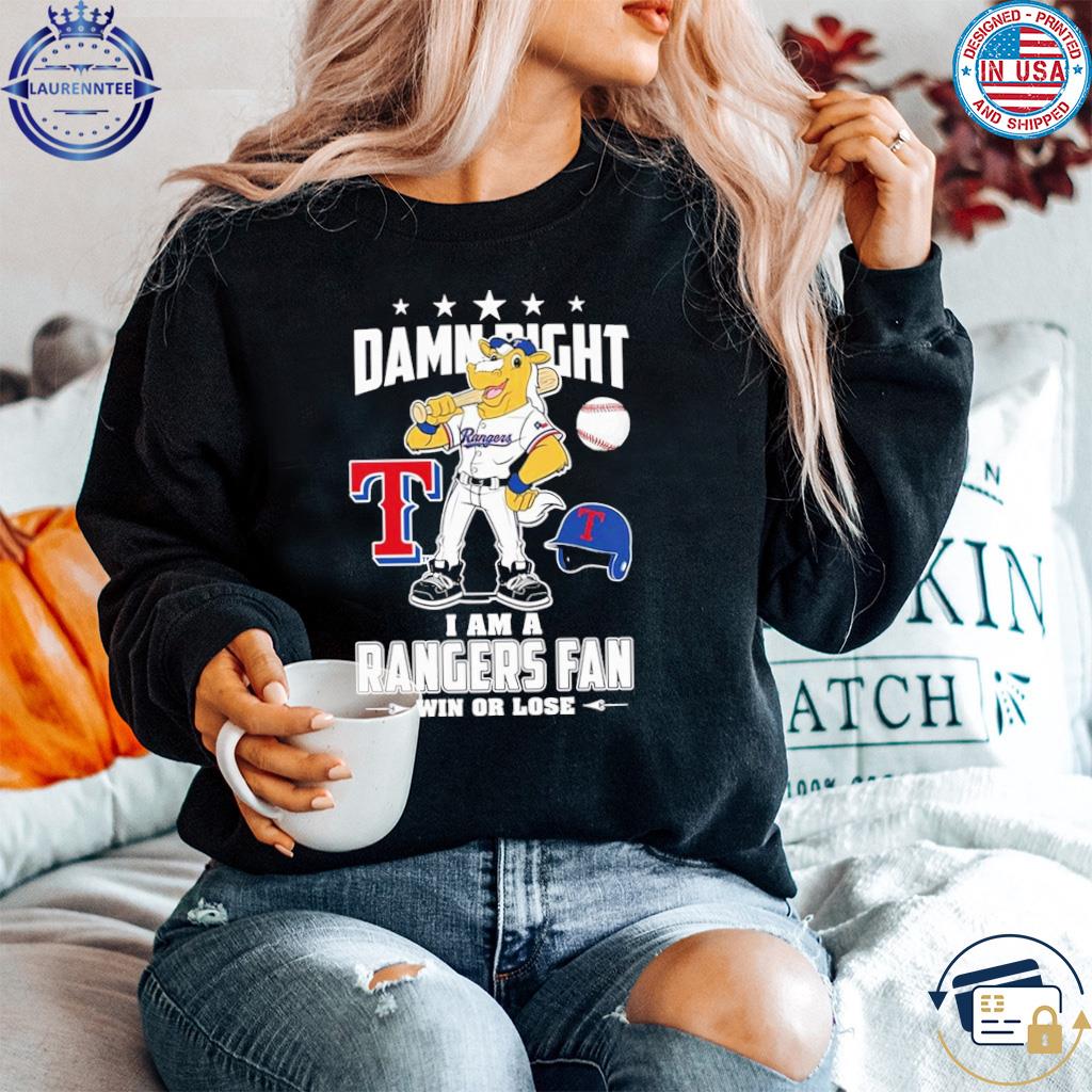 Damn Right Texas Rangers Fan Shirt - HollyTees