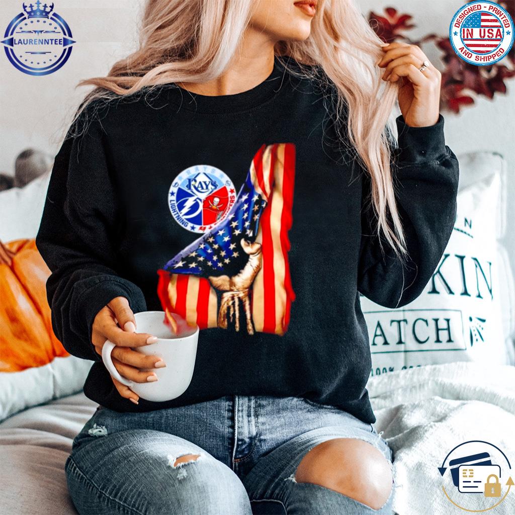 Official Tampa bay rays American flag 4th of july shirt, hoodie, sweater,  long sleeve and tank top