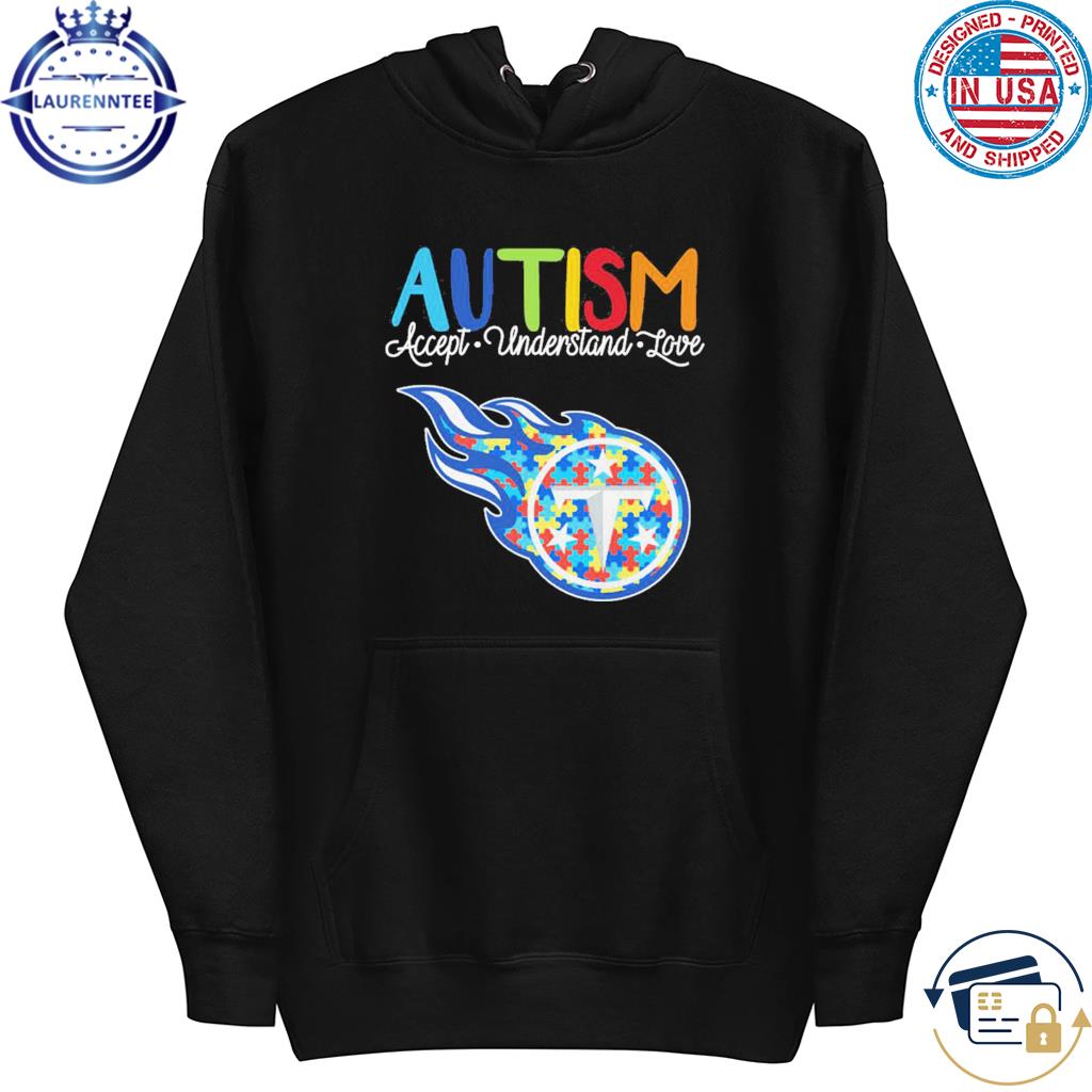 NFL Tennessee Titans Crewneck Sweatshirt Puzzle Autism Awareness Unisex  Sweatshirt