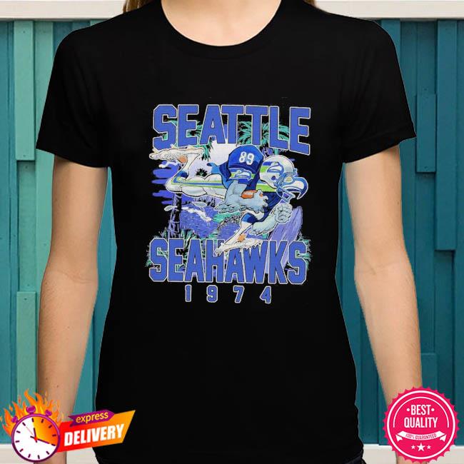 Vintage Seattle Football Shirt, Seahawks School Spirit Short