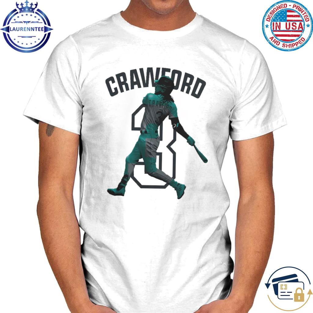 Jp crawford #3 seattle mariners double play name & number shirt