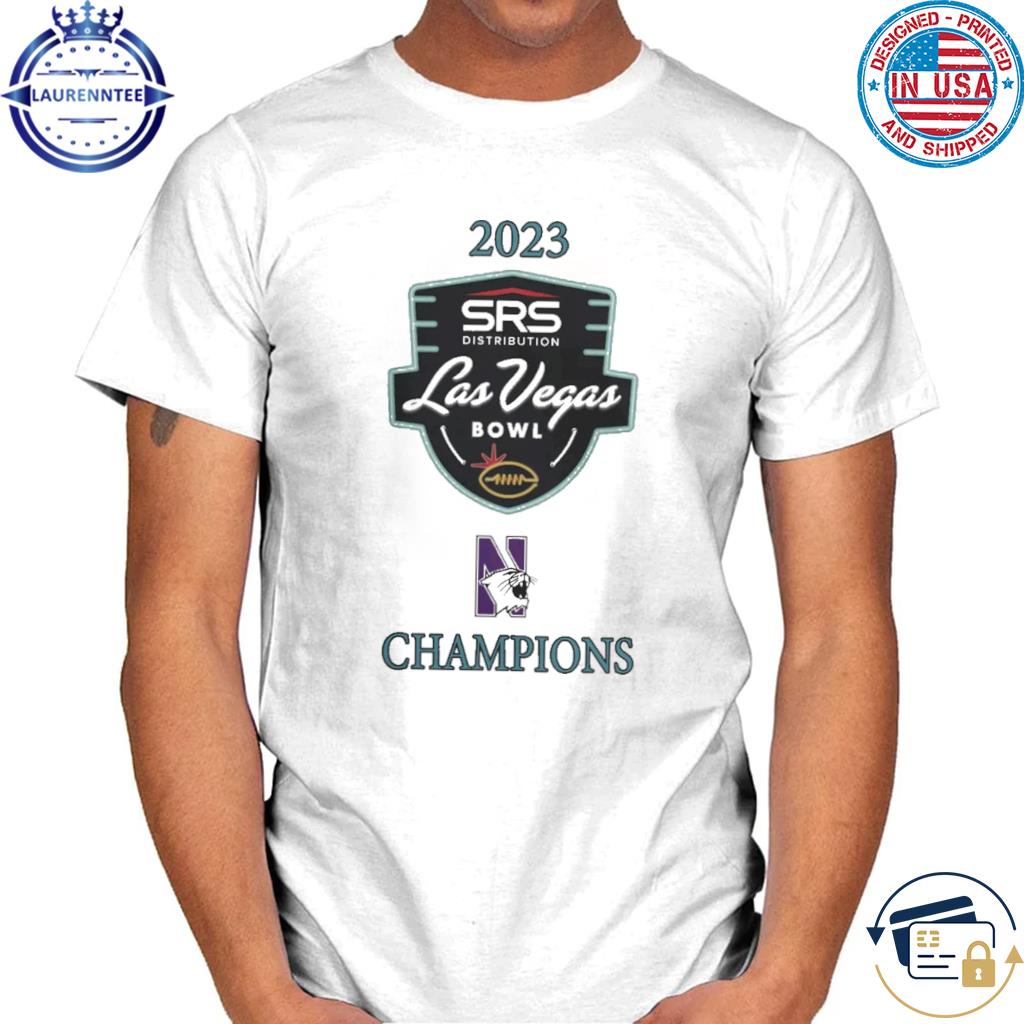 Northwestern las vegas bowl champion logo shirts