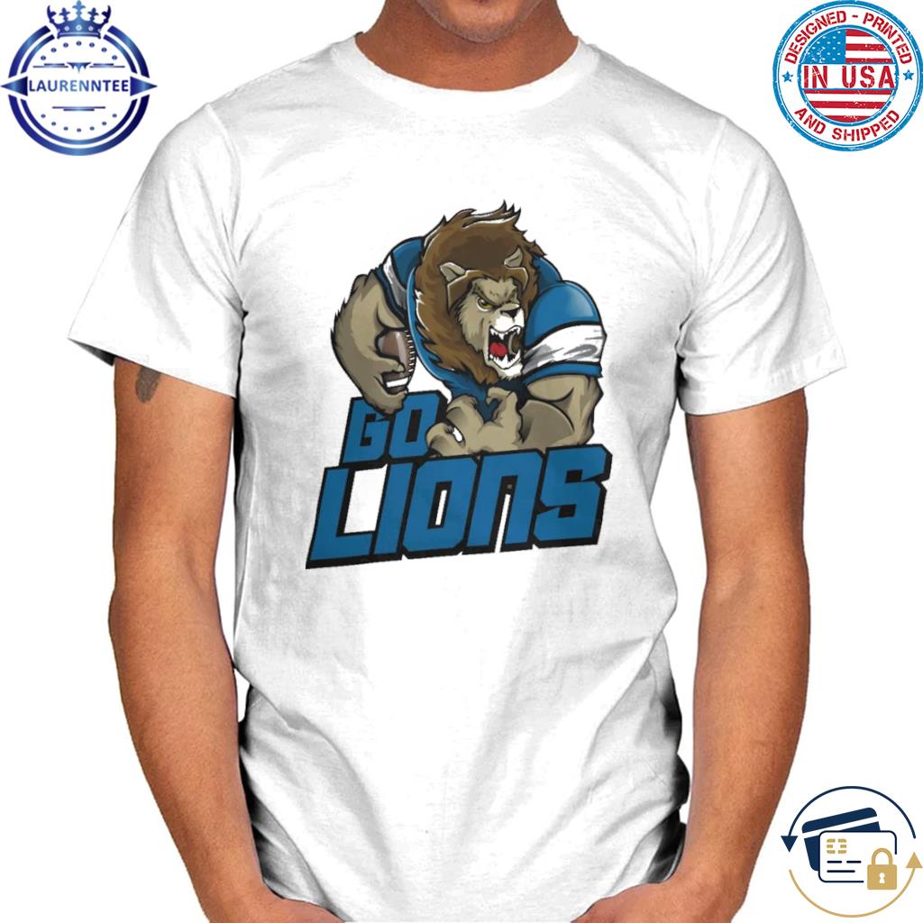 Official Detroit Lions Football Go Lions Mascot Shirt