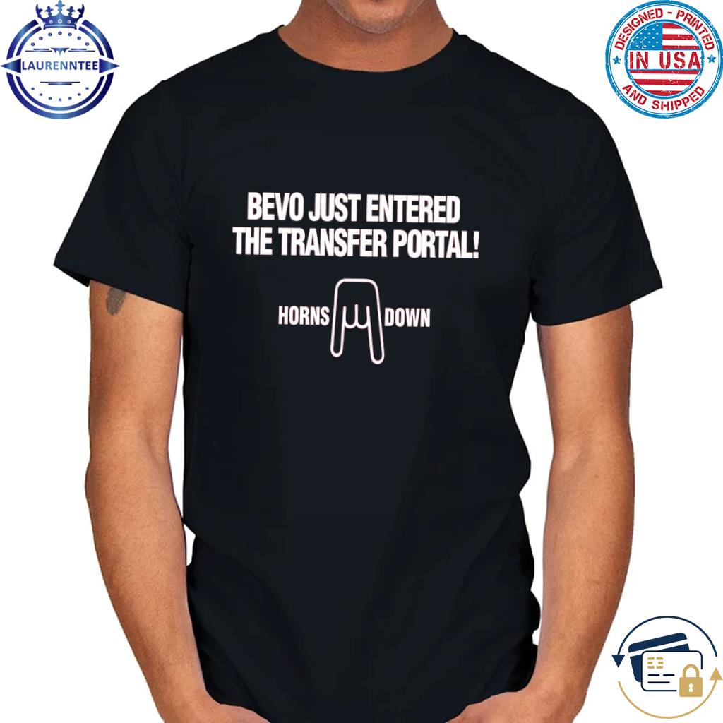 Bevo transfer portal shirt