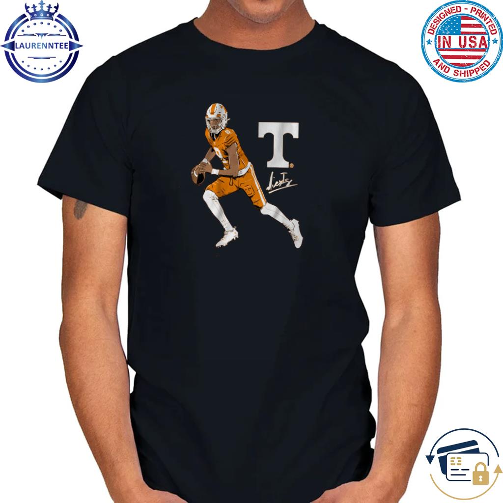 Nico iamaleava superstar pose Tennessee football signature shirt