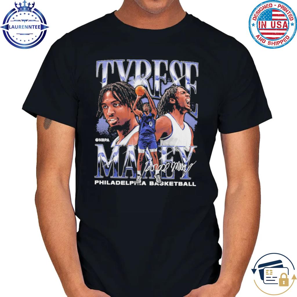 Tyrese maxey philadelphia vintage signature shirt