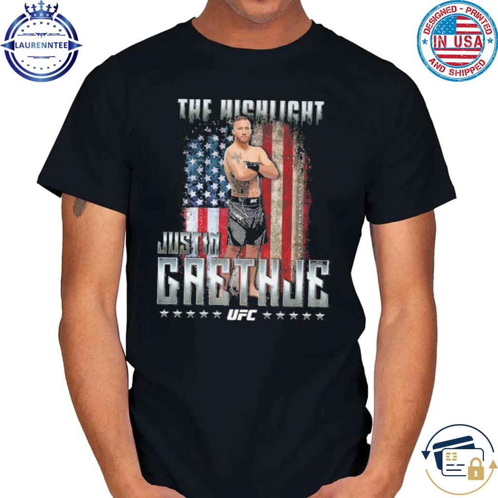 UFC Justin gaethje the highlight flag shirt