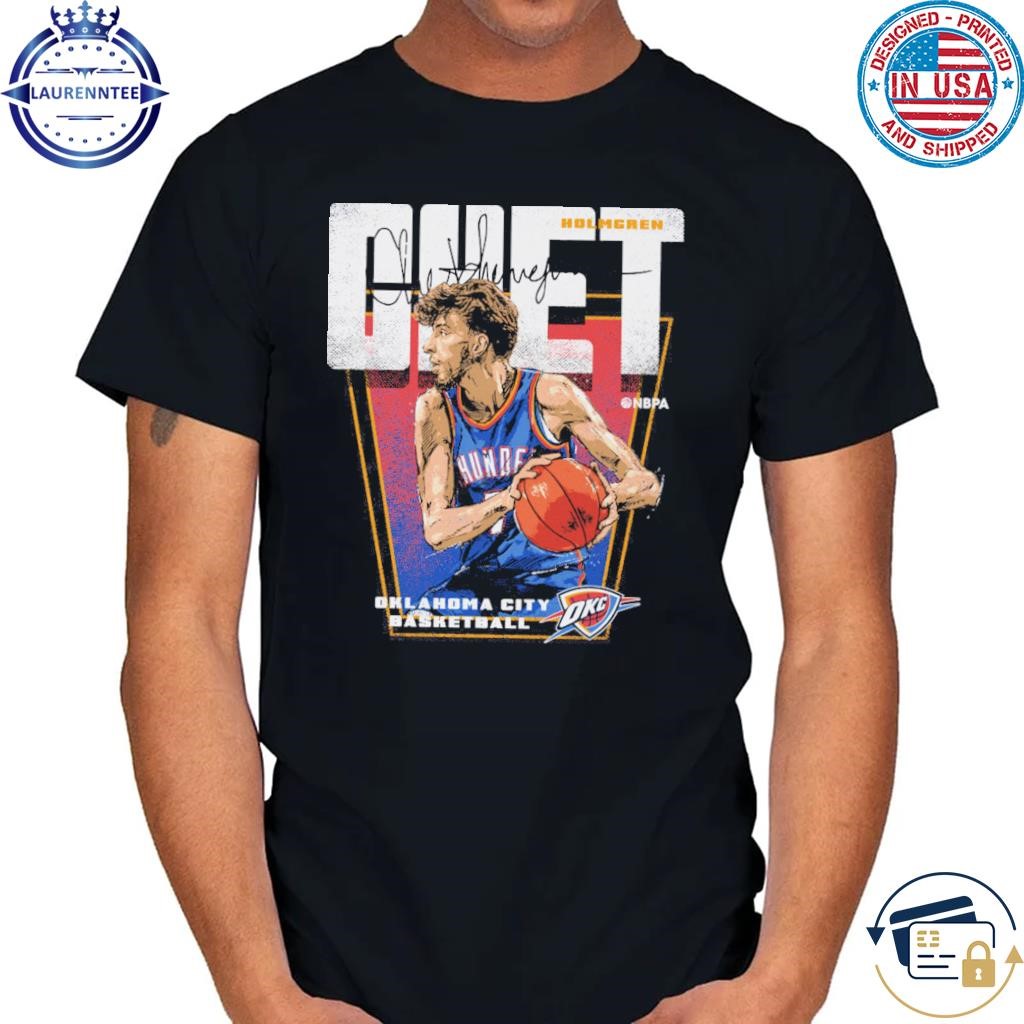 Chet holmgren oklahoma city thunder premiere signature shirt