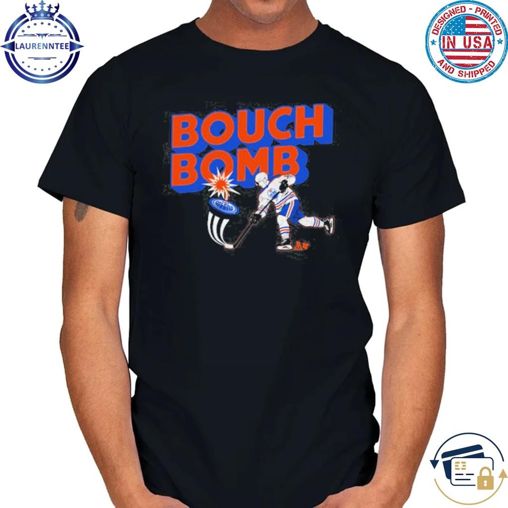 Icedistricts Evan Bouchard Edmonton Oilers Bouch Bomb Shirt