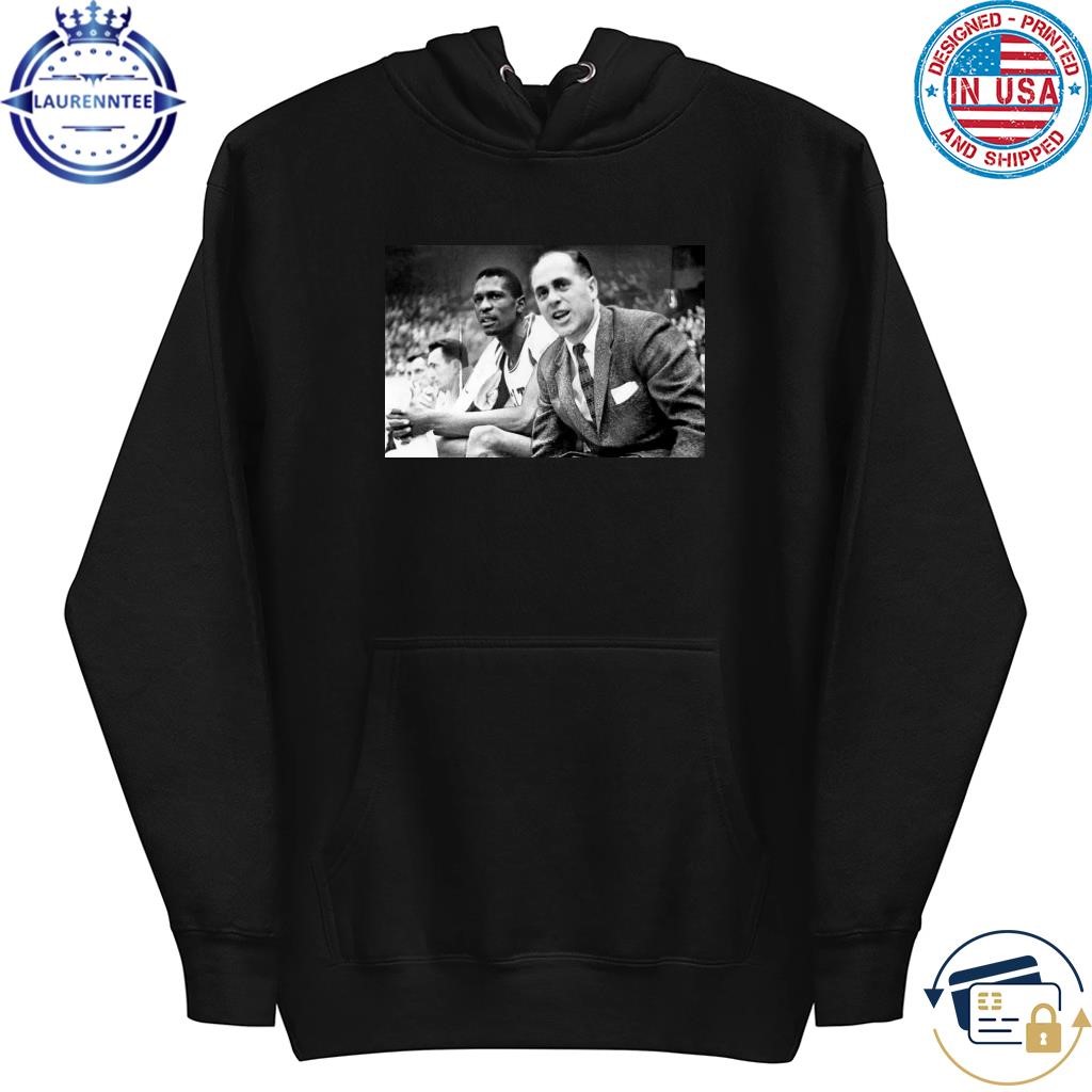 Bill russell and red auerbach 1956 hoodie
