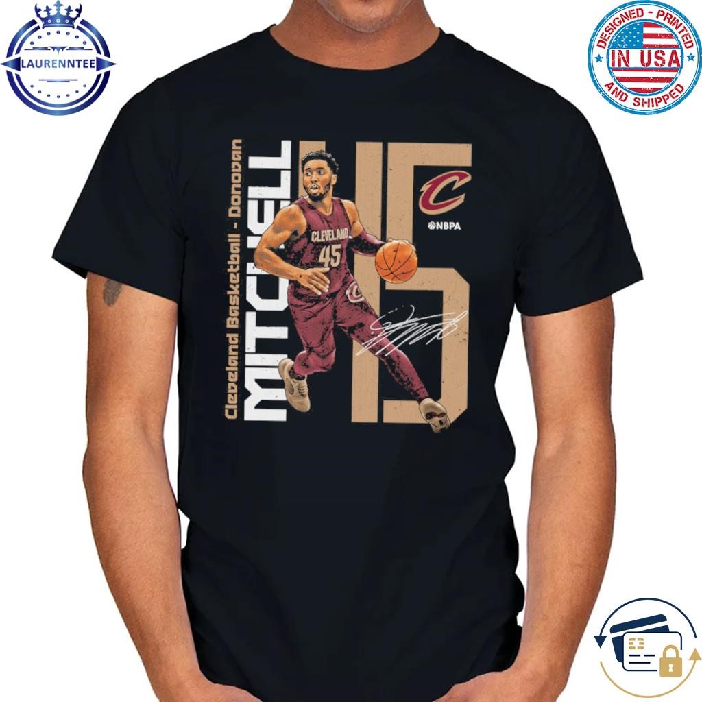 Donovan mitchell cleveland cavaliers stretch signature shirt