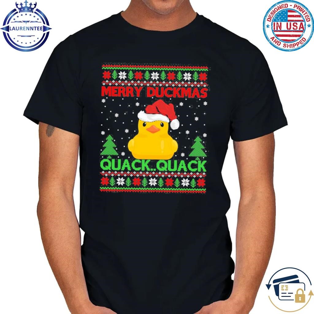 Funny merry duckmas quack quack ugly duck Christmas sweater