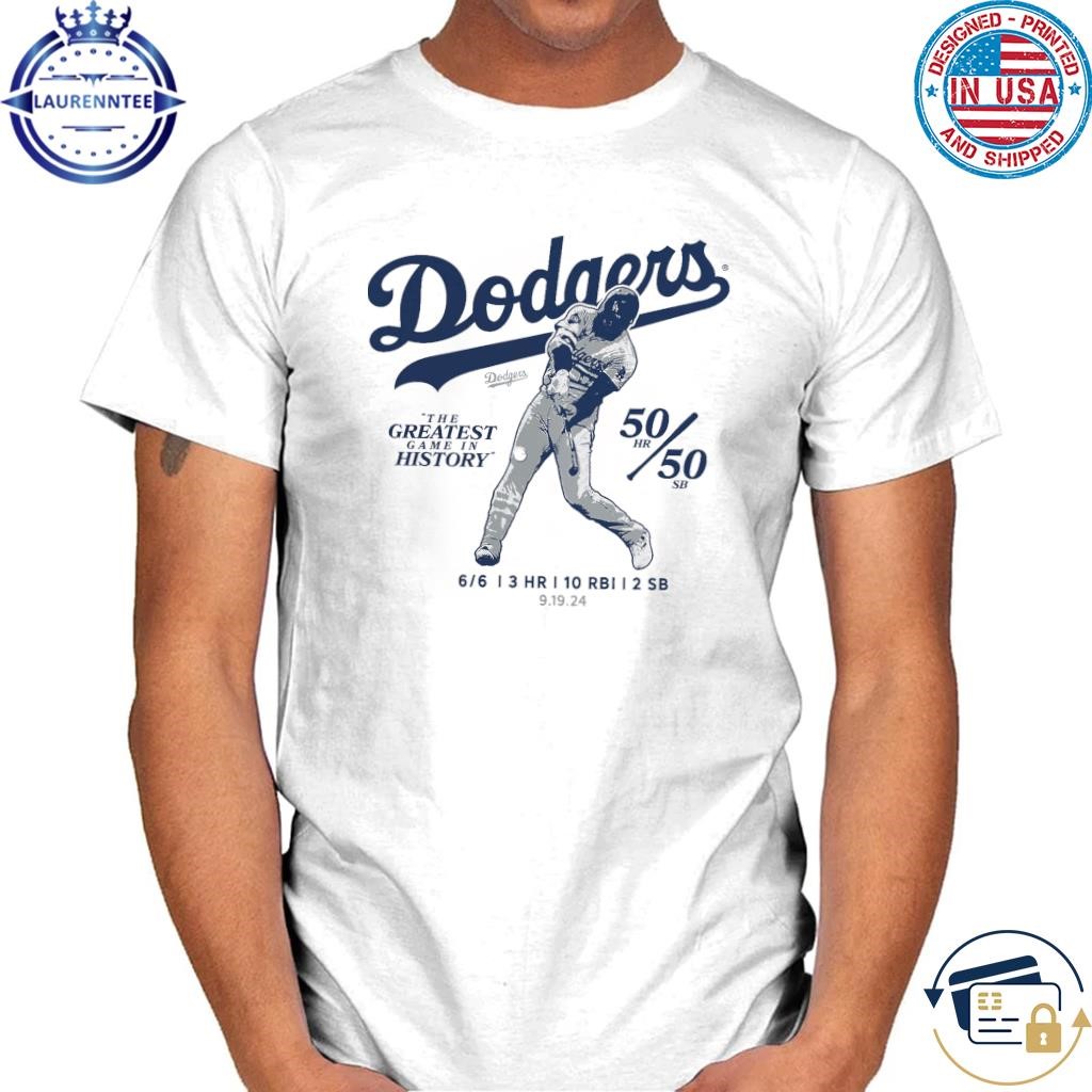 Los Angeles Dodgers Shohei Ohtani White 6 for 6 T-Shirt