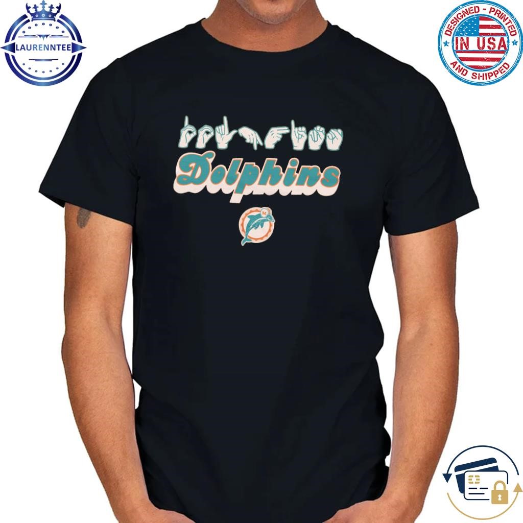 Love sign x dolphins asl shirt